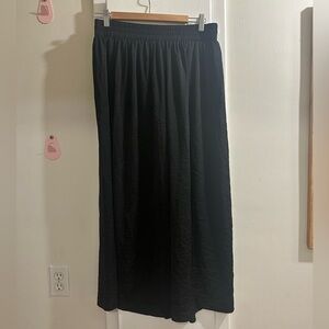 OAK + FORT Black Flowy Pants Size L